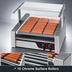 Thumbnail image #4 for X*PERT Regular Size Slanted Hot Dog Roller Grill with 10 Chrome Rollers