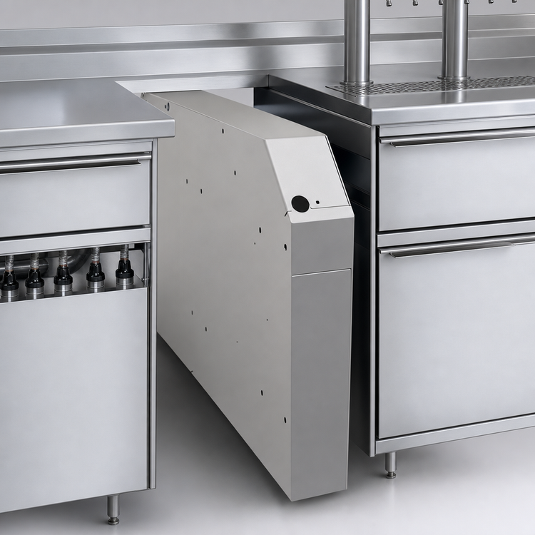 Product image #4 for Glastender Extra Deep Pass-Thru Soda Manifold Housing, 4 x 38 x 22 Inches, Stainless Steel, No Legs