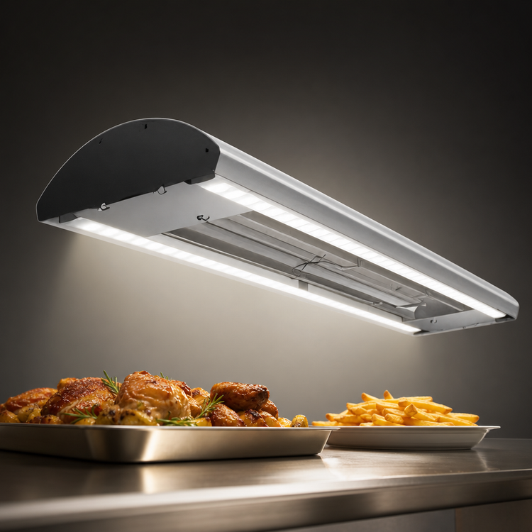 Product image #4 for Hatco Glo-Ray Curved Lighted Infrared Strip Heater, 36 Inch, 809 Watt, Aluminum Housing