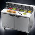 Thumbnail image #5 for Beverage Air SPE48HC-12 48-Inch Two-Section Sandwich Prep Table Refrigerator