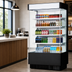 Thumbnail image #5 for Turbo Air Full-Height Vertical Air Curtain Open Display Merchandiser, 16.1 Cu. Ft., Self-Contained Refrigeration, 115V