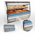 Thumbnail image #4 for Howard-McCray 34N Series 96-Inch Remote Double Duty Red Meat Service Case with Straight Glass Front and LED Lighting