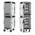 Thumbnail image #5 for Metro HotBlox™ HBCN16-DSPC-M Narrow Mobile Dual-Cavity Pass-Thru Insulated Holding Cabinet, 16-Pan, Digital Touchscreen