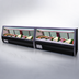 Thumbnail image #4 for Howard-McCray 40E Series 124-1/2 Inch Self-Contained Fish and Poultry Refrigerated Service Case with Straight Glass, LED Lighting, Black Exterior