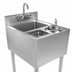 Thumbnail image #4 for BK Resources 18-Inch Wide Stainless Steel Underbar Speed Station with Dump Sink
