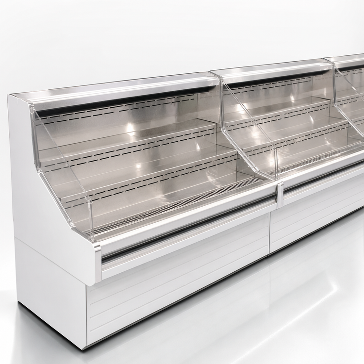 Product image #4 for Howard-McCray 35E Series Remote Impulse Open Merchandiser, 63" W x 44" H, Straight Side, White