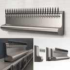 Thumbnail image #4 for Perlick Corporation 3076-31 93-Inch Wall-Mount Air-Cooled Modular Draft Beer Dispensing Tower, 31 Faucets, Stainless Steel