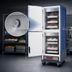 Thumbnail image #4 for Metro C5 3 Series Full-Height Mobile Moisture Heated Holding and Proofing Cabinet with Blue Insulation Armour and Dutch Insulated Aluminum Doors