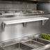Thumbnail image #4 for Advance Tabco Triumph Supreme Stainless Steel Shelf with Removable 3/8 Inch White Poly Cutting Board for 2-Well Hot and Cold Food Units