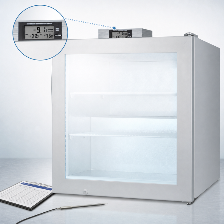 Product image #4 for Accucold Nutrition Center Undercounter Glass Door Freezer, 2.0 Cu. Ft., Gray Exterior