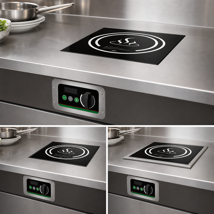 Product image #4 for Winco Spectrum™ Commercial Drop-In Induction Cooker, 1-Burner, 1800W, 120V