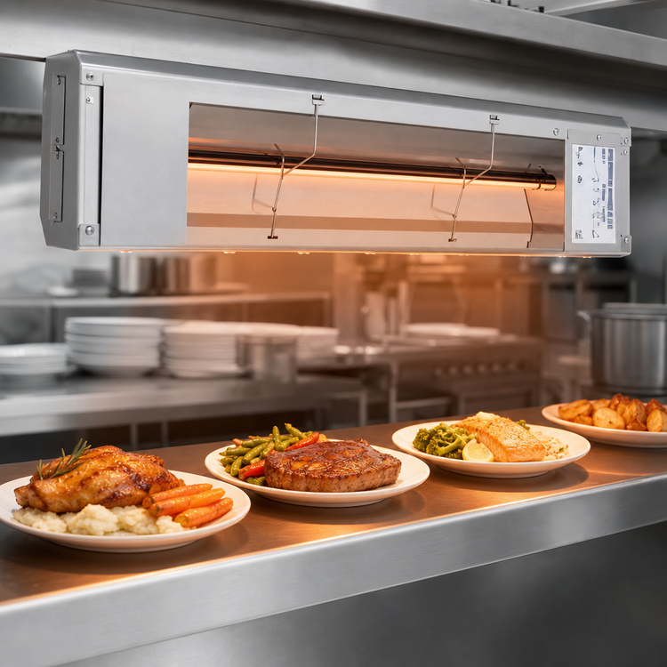 Product image #4 for Hatco Glo-Ray 24-Inch Unlighted Infrared Stainless Steel Strip Heater, 350W, Single Metal Rod