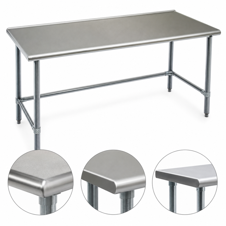 Product image #4 for Eagle Spec-Master 144 in. W x 36 in. D Flat Top Work Table with Galvanized Tubular Base