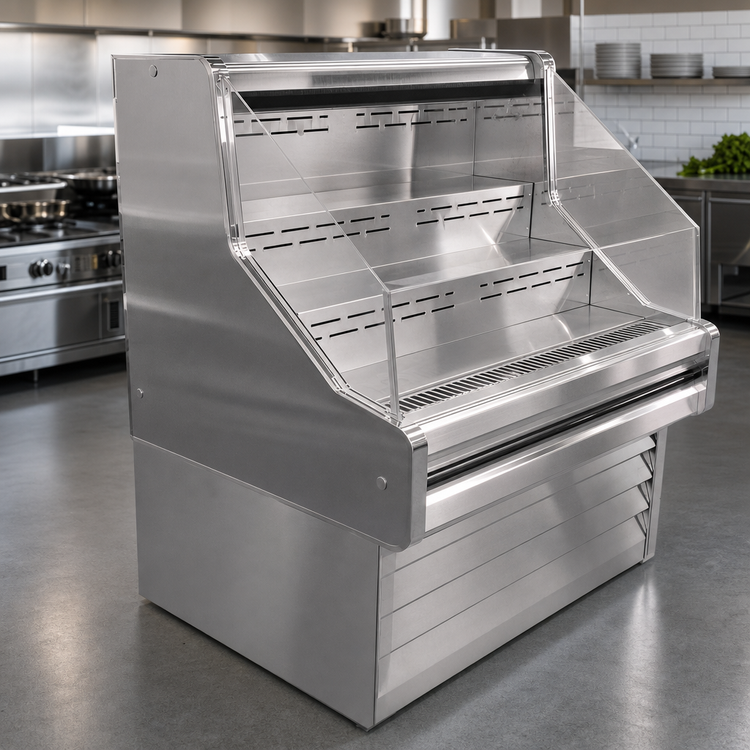 Product image #4 for Howard-McCray 35E Series 51-Inch Self-Contained Stainless Steel Impulse Open Merchandiser