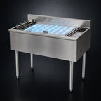 Thumbnail image #4 for Eagle Group 1800 Series B3CT-12D-18-7 36-Inch Underbar Cocktail Unit with 12-Inch Insulated Ice Bin, 7-Circuit Cold Plate and 8 Bottle Wells
