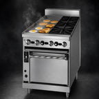 Thumbnail image #4 for Jade Range (Middleby) Bistro JBR-12G-2-24C 24-Inch Natural Gas Range with 2 Open Burners, 12-Inch Griddle, and Convection Oven