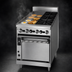 Thumbnail image #4 for Jade Range Bistro JBR-12G-2-24C 24-Inch Gas Restaurant Range with (2) Open Burners, 12-Inch Griddle, and Convection Oven