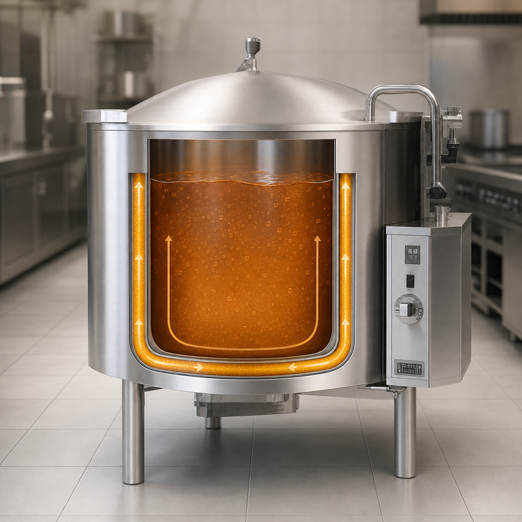 Product image #4 for Legion LGB-25F 25 Gallon Gas Full-Jacketed Low-Profile Stationary Kettle
