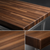 Thumbnail image #4 for John Boos Boos Block American Black Walnut Blended Rails Edge Grain Kitchen Countertop, 72 x 25 x 1-1/2 Inches, Oil Finish