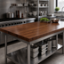 Thumbnail image #4 for 60 x 30-Inch American Black Walnut Edge Grain Kitchen Countertop with Varnique Finish