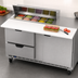 Thumbnail image #5 for Beverage-Air 60-Inch Two-Section Sandwich Top Refrigerated Counter with 1 Door, 2 Drawers, and 10-Pan Top