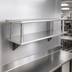 Thumbnail image #4 for Eagle Pass-Thru Wall-Mounted Shelf with Overshelf, 144-Inch W x 18-Inch D, 304 Stainless Steel