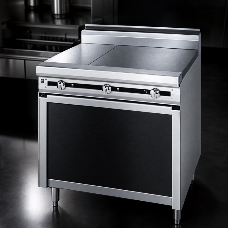 Product image #4 for Jade Titan JTRH-1HT-A 12" Heavy Duty Cabinet Base Gas Hot Top Range