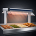 Thumbnail image #4 for Hatco Glo-Ray Designer Dual Infrared Strip Heater, 63-1/2 Inch W, 3-Inch Spacing, 14-Inch Stands, Aluminum, 2800 Watts