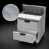 Thumbnail image #5 for Beverage-Air 27-Inch Refrigerated Sandwich Prep Table with 2 Drawers, 8-Pan Standard Top, 6.9 Cu. Ft.