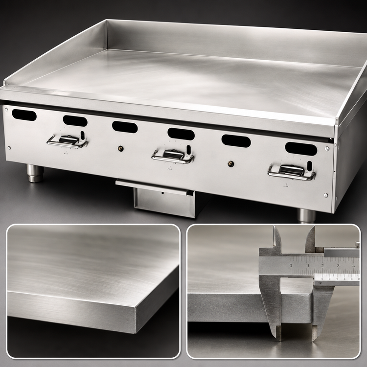 Product image #5 for Vulcan VMG72-QS-PLATINUM Quick Ship 72-Inch Heavy-Duty Countertop Gas Griddle