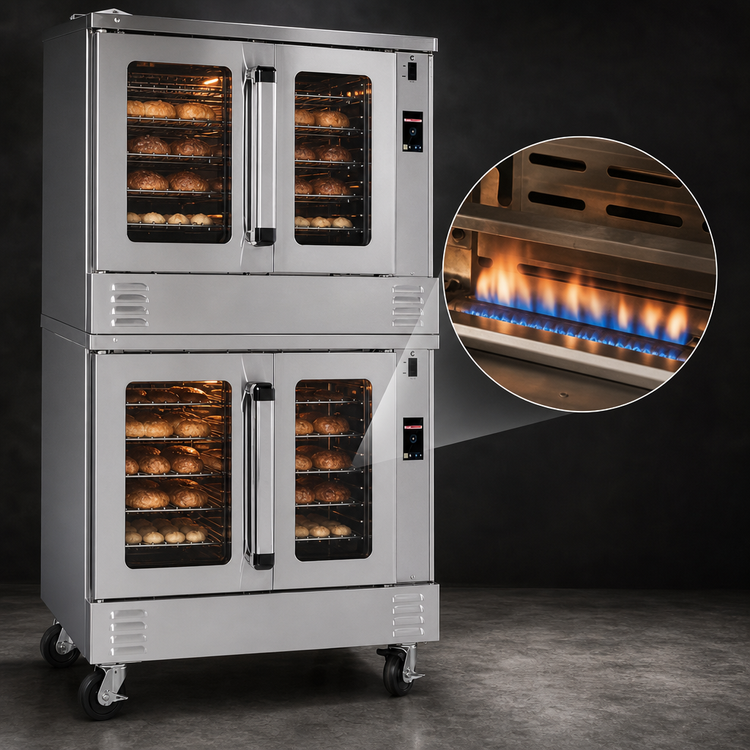 Product image #4 for Southbend Platinum Double-Deck Gas Convection Oven, Bakery Depth, Touch Controls, Dependent Doors