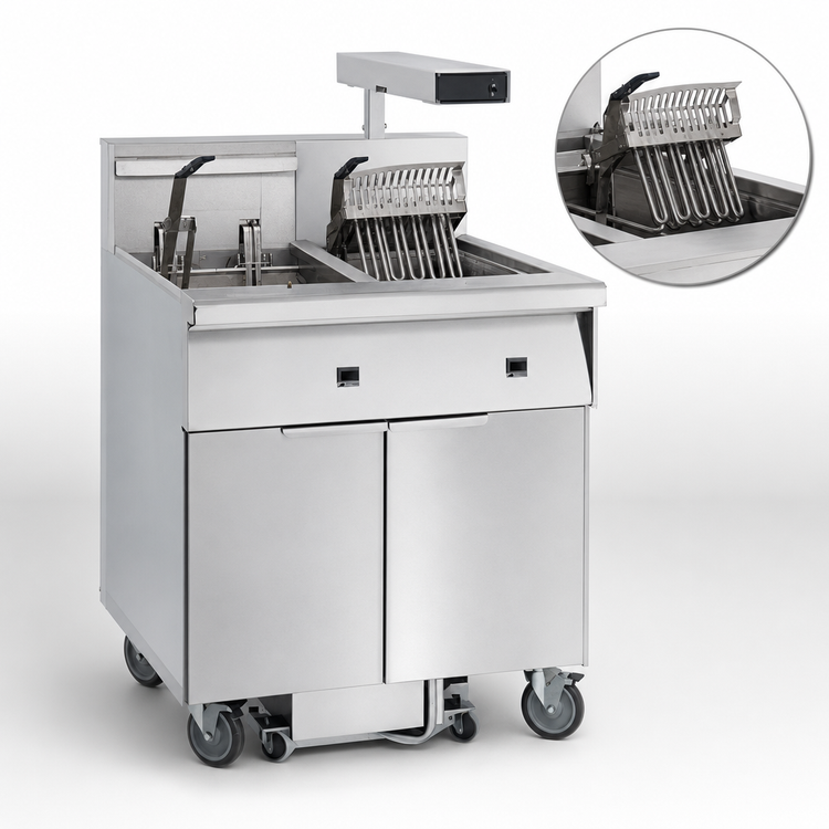 Product image #4 for Imperial Electric Floor Fryer with Built-In Filter System and Dump Station, 75 lb Capacity