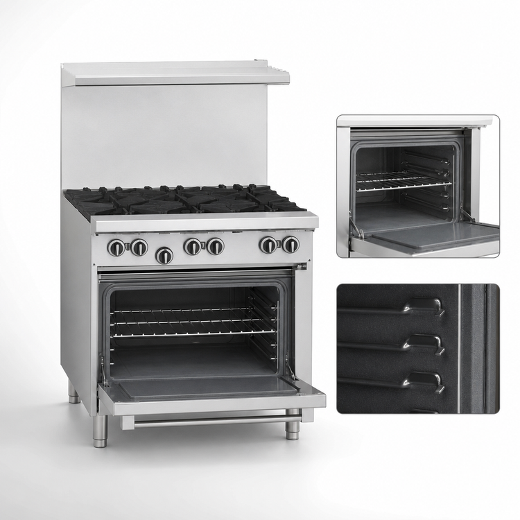 Product image #4 for Garland US Range U Series 36-Inch Commercial Gas Range with 6 Open Burners and Standard Oven