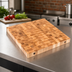 Thumbnail image #4 for Boos Block End Grain Northern Hard Rock Maple Island Countertop, 48 x 30 x 7 Inches, Cream Finish with Beeswax