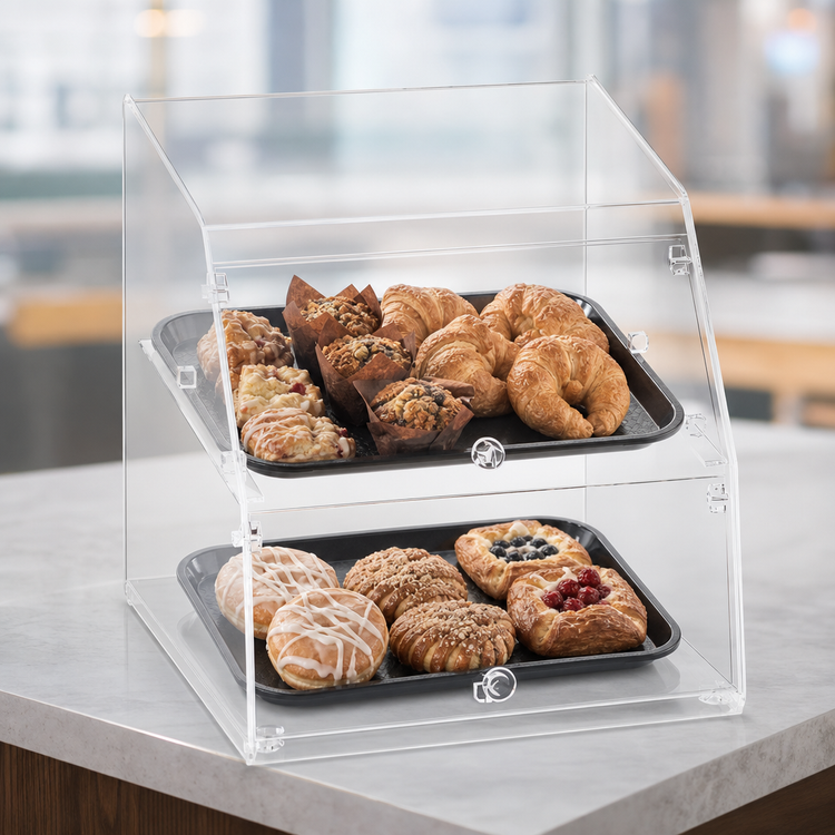 Product image #4 for Vollrath Countertop Curved Front Self-Service Non-Refrigerated Bakery Display Case