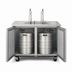 Thumbnail image #4 for Maxx Cold X-Series 2-Tap Dual Tower Beer Dispenser / Keg Cooler, Floor Model, 2 Kegs, 10.5 Cu. Ft., Stainless Steel