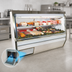 Thumbnail image #4 for Howard-McCray 34N Series Double Duty Deli Meat & Cheese Service Case, 144-Inch, Self-Contained, Straight Glass, White