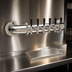 Thumbnail image #4 for Glastender Pipe Wall Draft Dispensing Tower, Wall Mount, 6 Faucets, Air Cooled, Mirror Finish