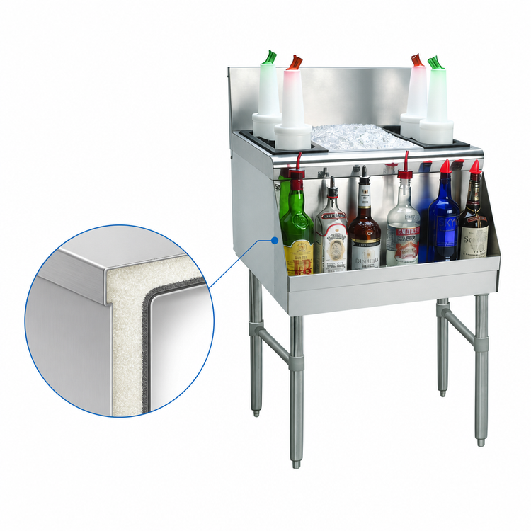 Product image #4 for Advance Tabco Prestige Supreme 36-Inch Stainless Steel Bar Ice Chest with 15-Inch Deep Bin, Without Cold Plate