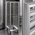 Thumbnail image #4 for Dinex Roll-In Open Frame Aluminum Refrigerator Rack for 11 Full-Size Sheet Pans