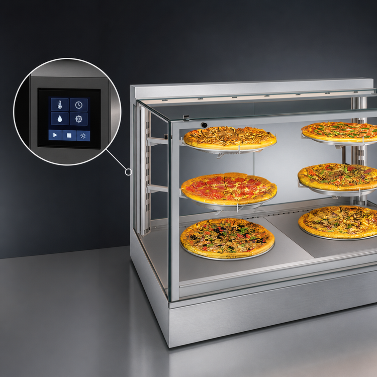Product image #4 for Hatco Intelligent Humidified Full-Service Countertop Hot Food Display Cabinet, 45 Inch, Stainless Steel