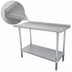Thumbnail image #4 for Advance Tabco 84 Inch x 24 Inch 16-Gauge 430 Stainless Steel Work Table with 1-1/2 Inch Rear Up-Turn and Adjustable Undershelf