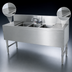 Thumbnail image #4 for Advance Tabco Prestige 3-Compartment Underbar Sink Unit with Dual Drainboards and Faucet, 72 Inch