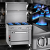 Thumbnail image #4 for Southbend Platinum 24-Inch Heavy Duty Gas Range with 4 Open Burners and Cabinet Base, 140,000 BTU