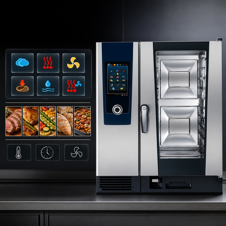 Product image #4 for RATIONAL iCombi Pro 10-Half-Size Countertop Liquid Propane Combi Oven