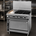 Thumbnail image #4 for Jade Range Titan JTRH-24IP-1HT 36-Inch Heavy Duty Gas Range with Plancha and Hot Top