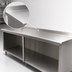 Thumbnail image #4 for Advance Tabco Special Value 84-Inch x 24-Inch Open Base Stainless Steel Work Table with 5-Inch Backsplash