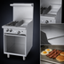 Thumbnail image #4 for Garland G Starfire Pro 24-Inch Gas Restaurant Range with 2 Open Burners, 12-Inch Griddle, and Open Storage Base