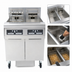 Thumbnail image #4 for Frymaster RE High Efficiency FPRE217 Electric Fryer Battery with Built-In Filtration, (2) 50-Lb Open Frypots