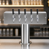 Thumbnail image #4 for Micro Matic T Style 5-Faucet Glycol-Cooled Countertop Draft Beer Tower, Polished Stainless Steel